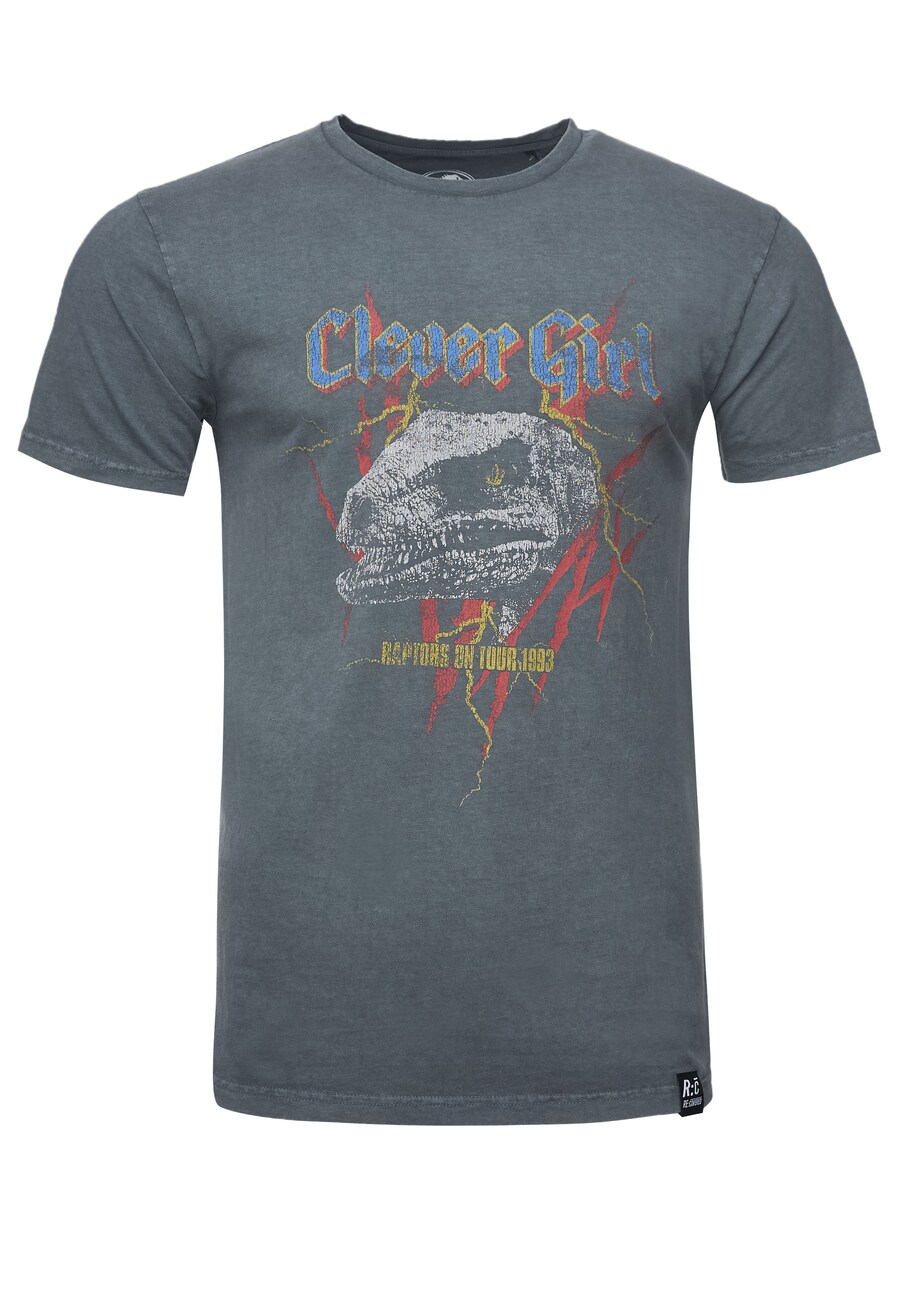 

Классическая футболка Recovered Shirt Jurassic Park T-Rex Rock, антрацит