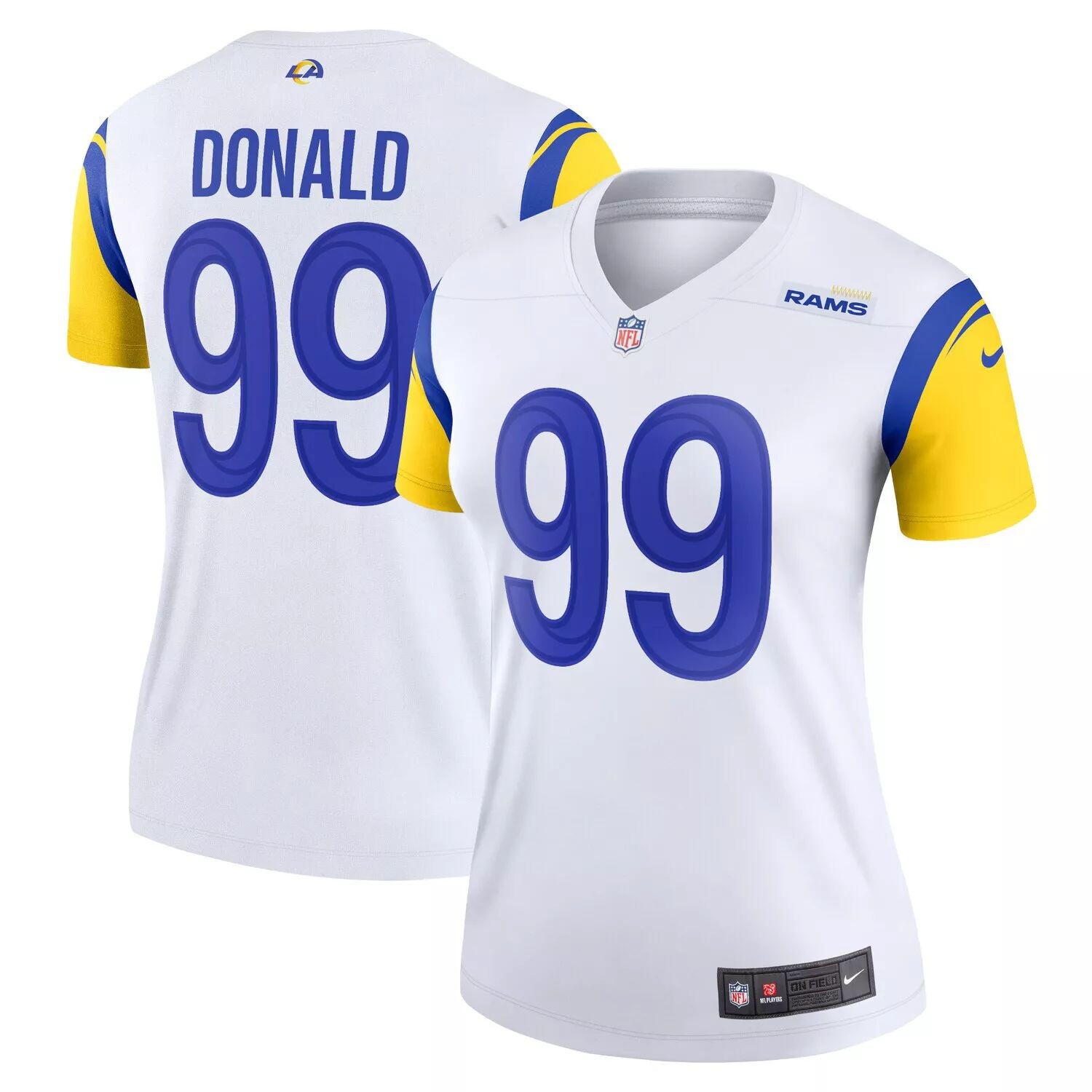 

Женская майка Nike Aaron Donald White Los Angeles Rams Legend Nike