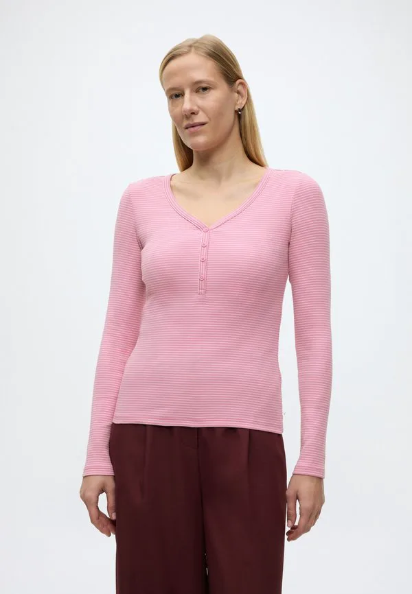 

Полосатая футболка-поло с длинными рукавами Tom Tailor Denim, Pink White Stripe, Белый, Полосатая футболка-поло с длинными рукавами Tom Tailor Denim, Pink White Stripe