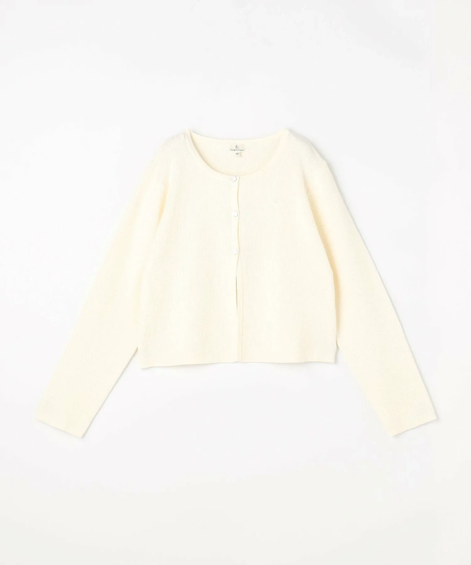 [150-160 см] Классическая вязаная куртка Kids Suite, Off-white [002] — фото 4