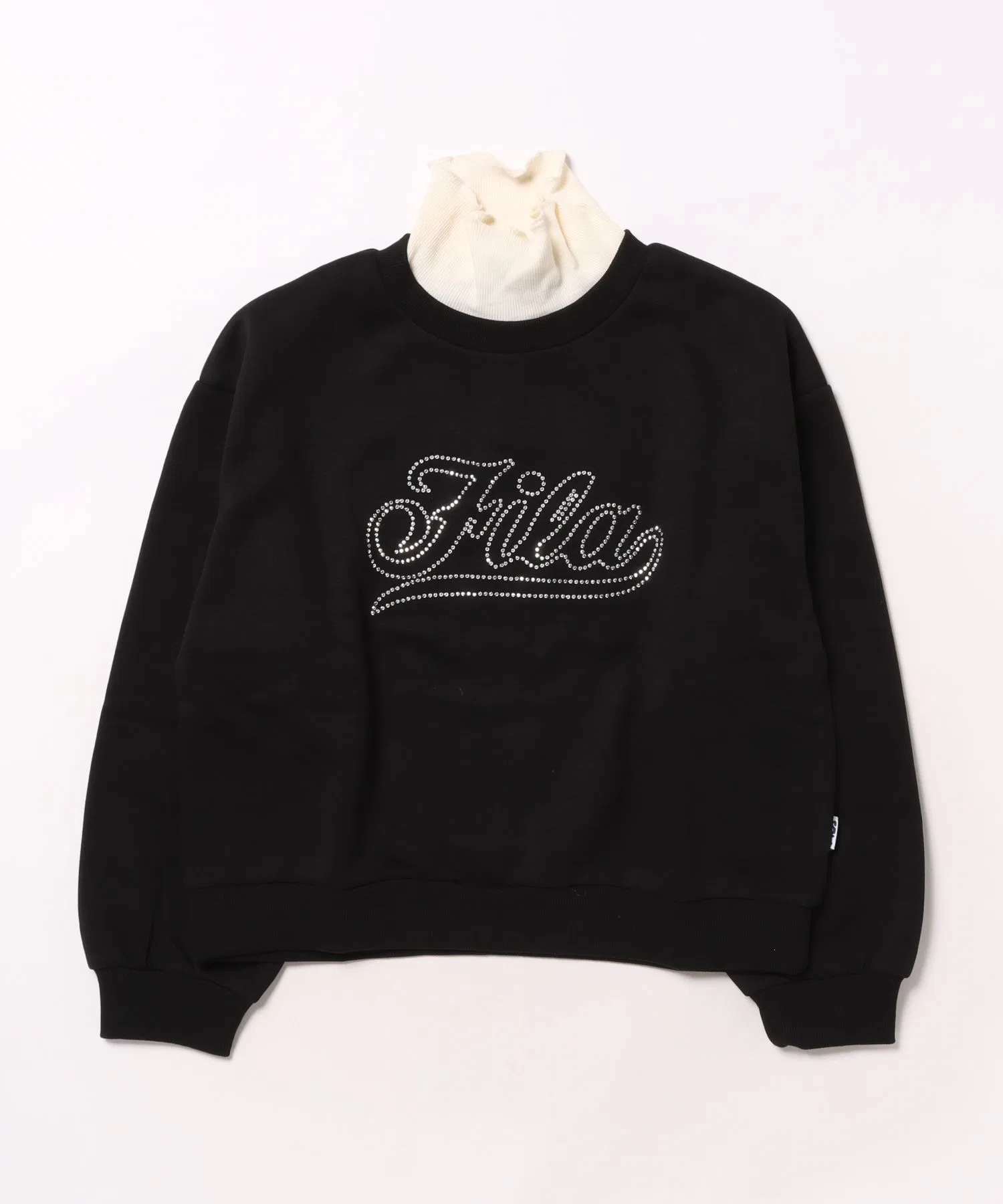 Толстовка FILA/Fila с круглым вырезом и стразами