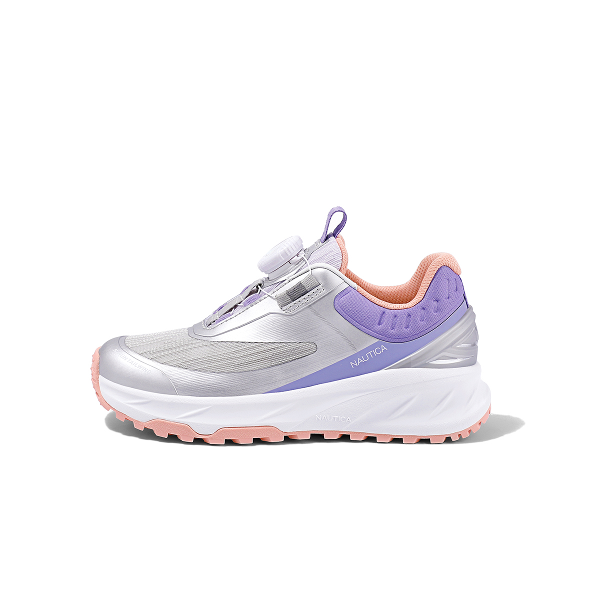 

NAUTICA Низкие детские беговые кроссовки silver purple для подростков