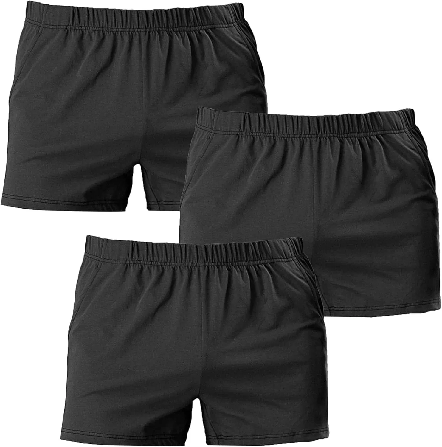 Боксеры классические хлопковые, Black-3pc