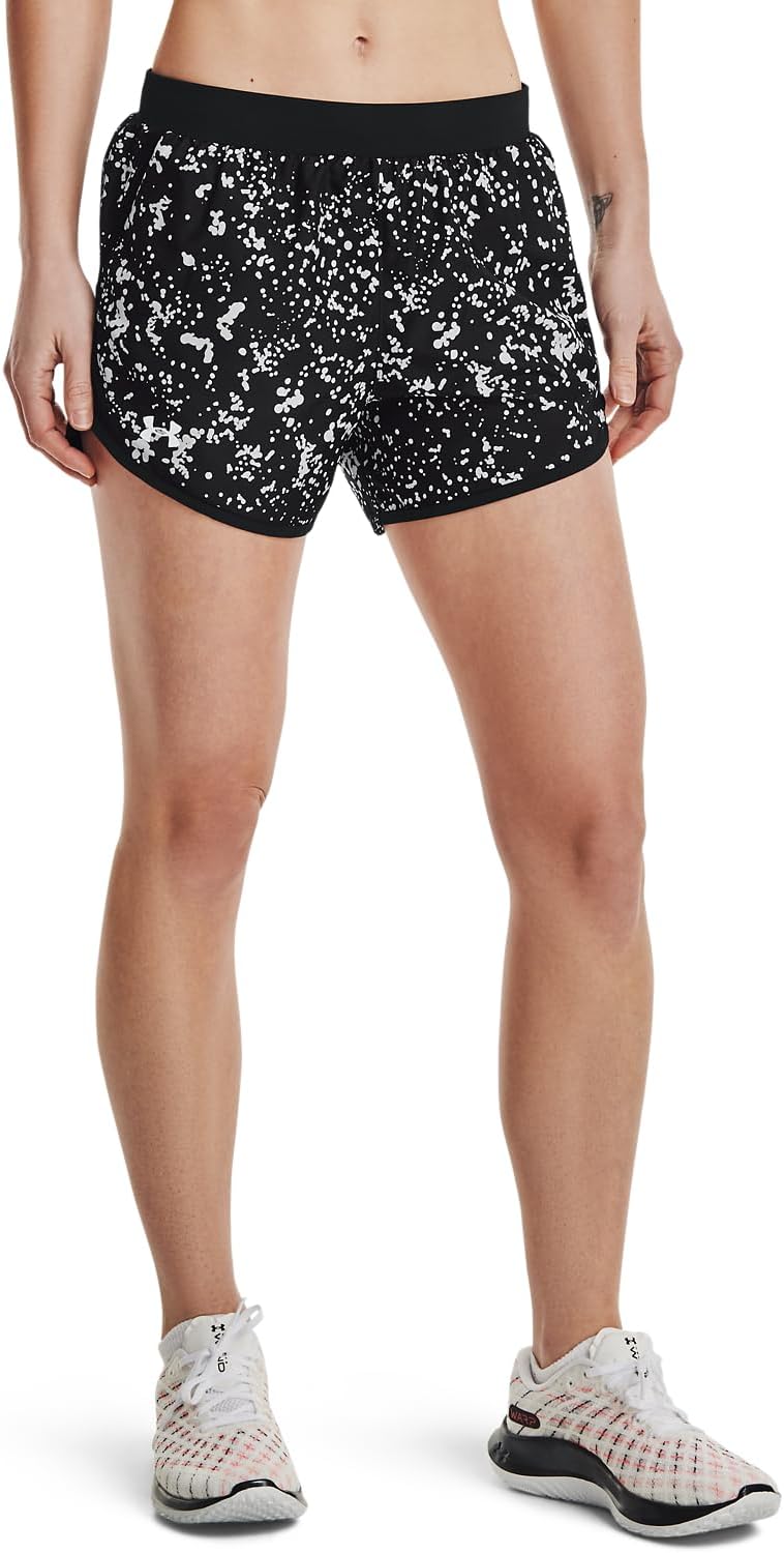 

Женские беговые шорты Under Armour Fly by 2.0 Printed, Black (005)/Reflective
