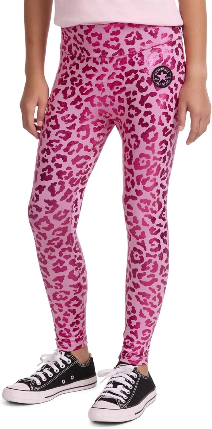 Леггинсы для девочек Shine High Rise, бренд Converse, цвет Magic Flamingo