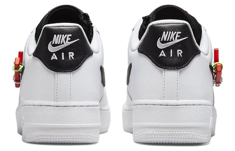 Кроссовки Nike Air Force 1 '07 Premium, белый/красный — фото 4