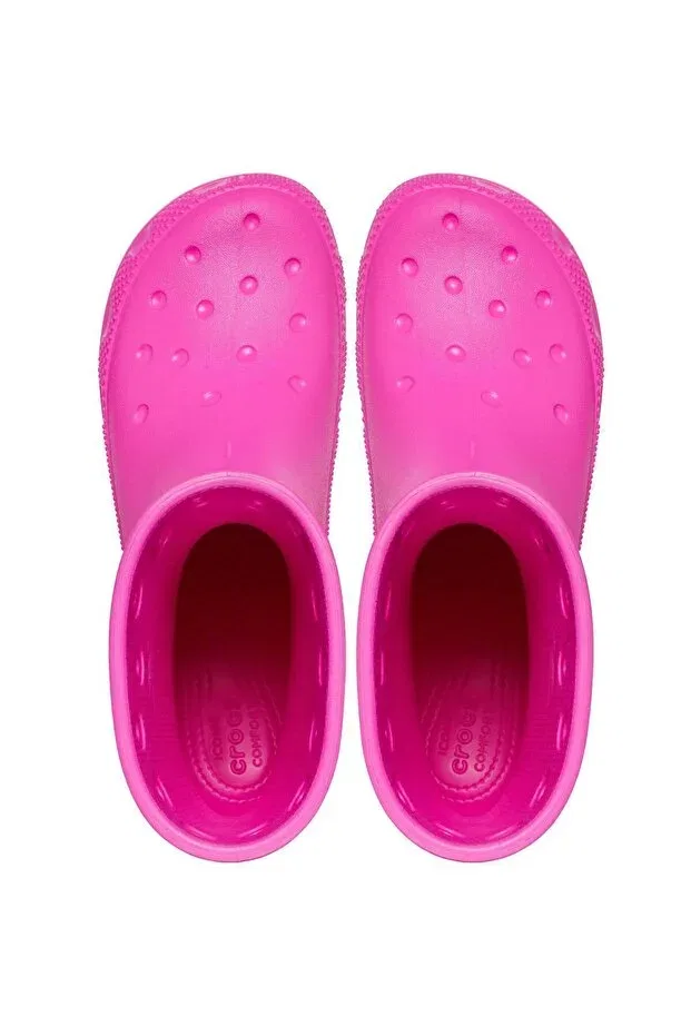 Детские ботинки для девочек с коротким каблуком Crocs, Pink — фото 3