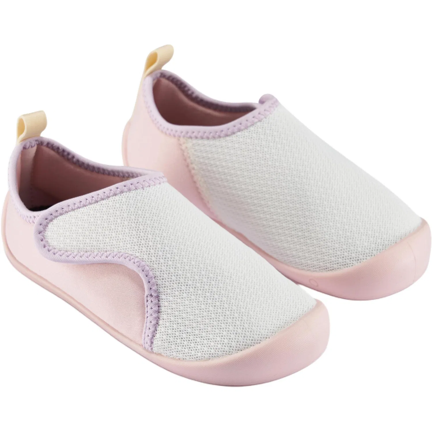 Детские кроссовки для повседневной носки DECATHLON Kids, Ecru/Quartz Pink — фото 4