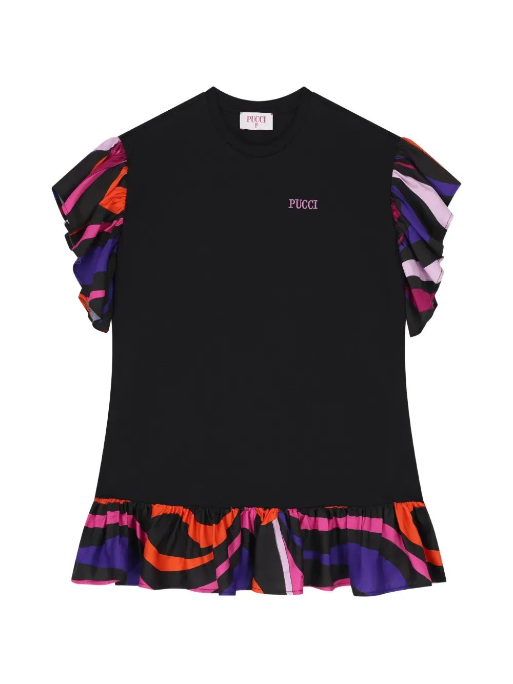 Платье повседневное Vortice Pucci Junior, черный