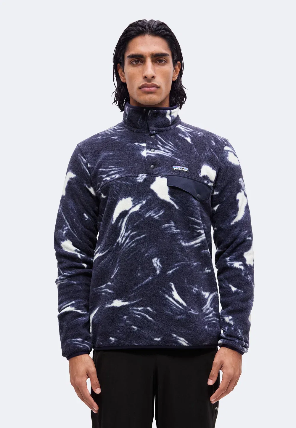 Флисовый джемпер Synch snap-t Patagonia, Polar Breeze/Sunken Blue