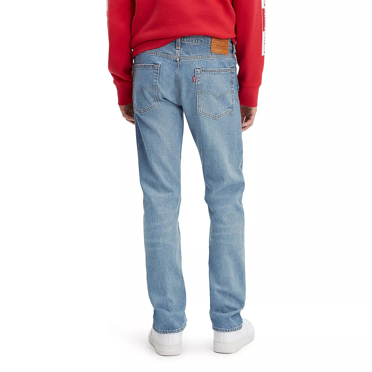 Мужские узкие прямые эластичные джинсы Levi's 513, Worn Free — фото 3