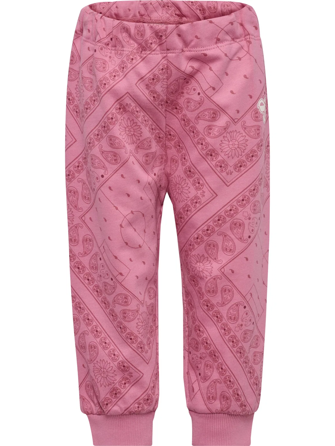 Детские штаны с принтом Hmlmini Loose Paisley Aop Hummel, Rosa / Bonbonrosa / Hellrosa