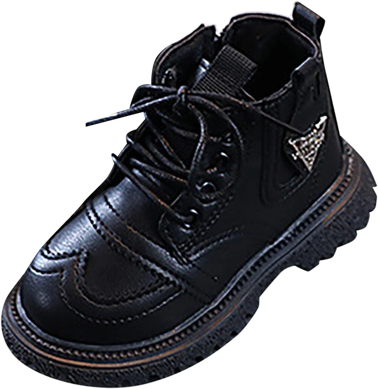 Детские ботинки из сетки с кружевом Burr Berry Shoes, Black