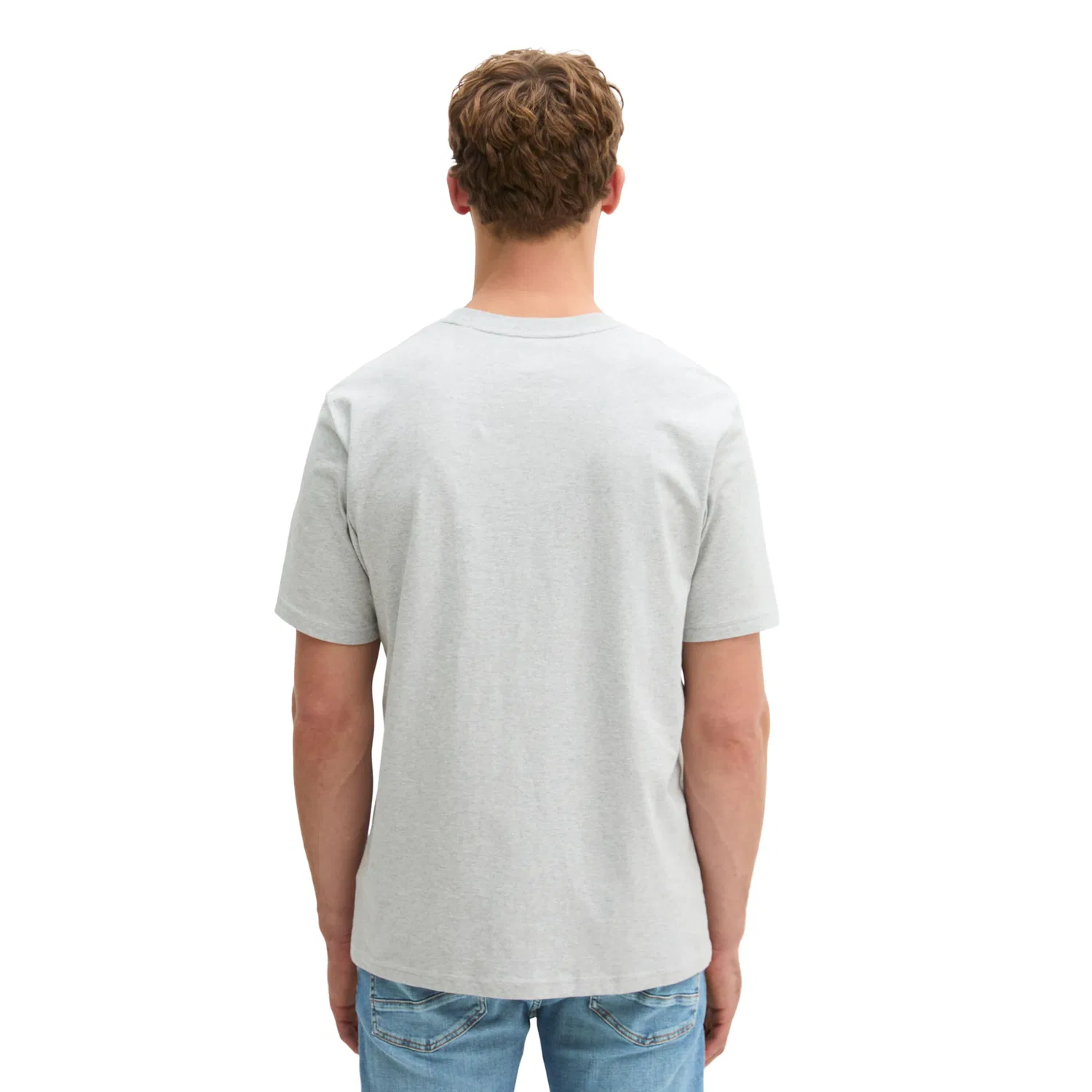 Детская хлопковая базовая футболка Marc O'Polo, Twentyfour Grey Melange — фото 3