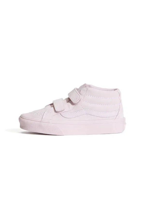 Кроссовки кожаные Sk8-mid Reissue Hook and Loop Vans, Light Pink, светло-розовый