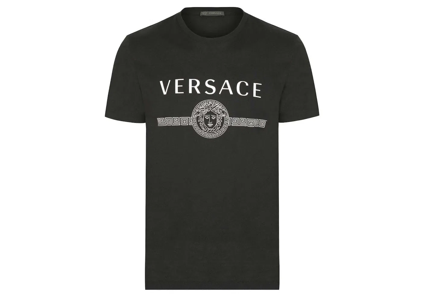 Мужская футболка с принтом Medusa Logo Versace, Black