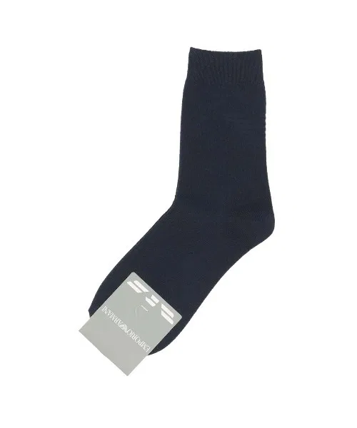 Мужские носки с принтом Eagle Mid-calf EMPORIO ARMANI, Dark Navy
