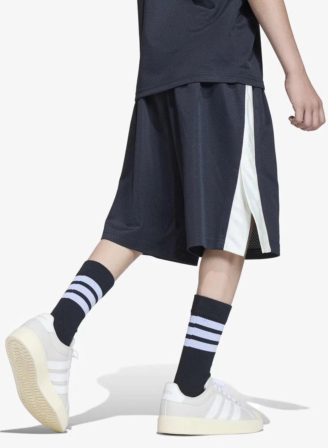 Шорты свободные с сетчатой вставкой Stadium Mesh Adidas, черный — фото 4