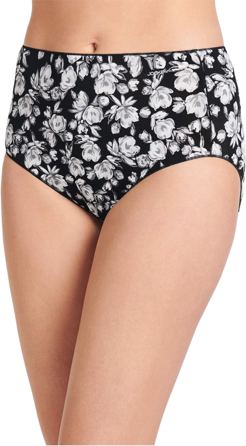 

Трусы Jockey No Panty Line Promise Tactel Hip Brief, цвет Midnight Poppy