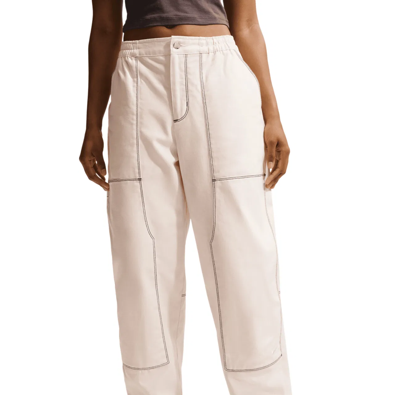 Женские брюки карго Nike NSW Street Carpenter LR, цвет Chalk/Antique Silver