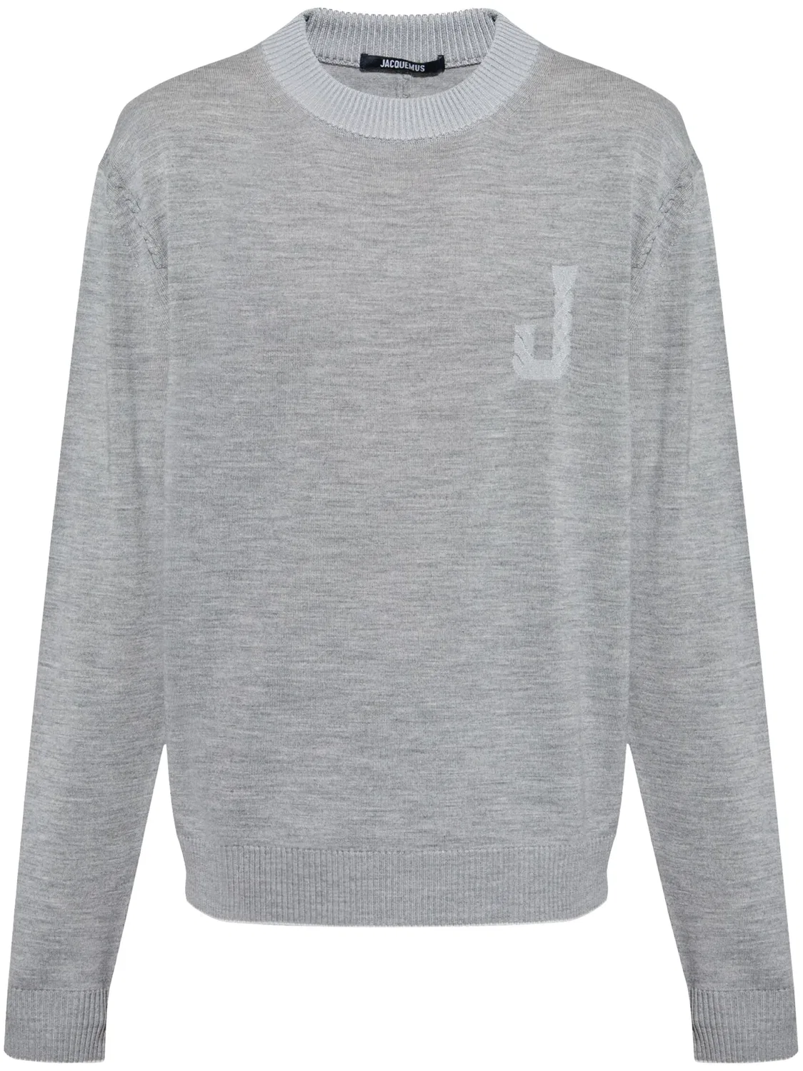 Jacquemus Серый джемпер из шерсти
