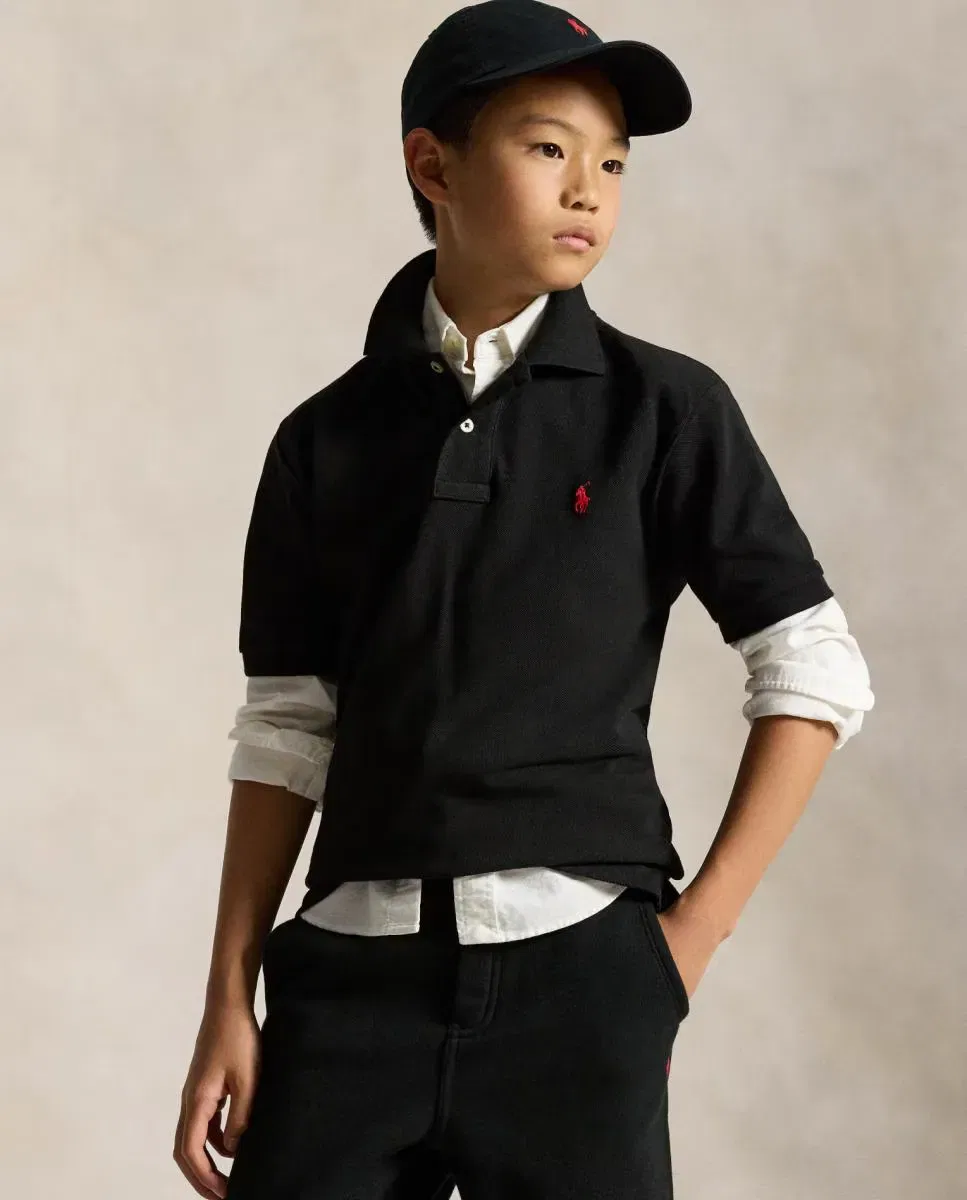 Детское поло для мальчиков из пике Polo Ralph Lauren, Negro