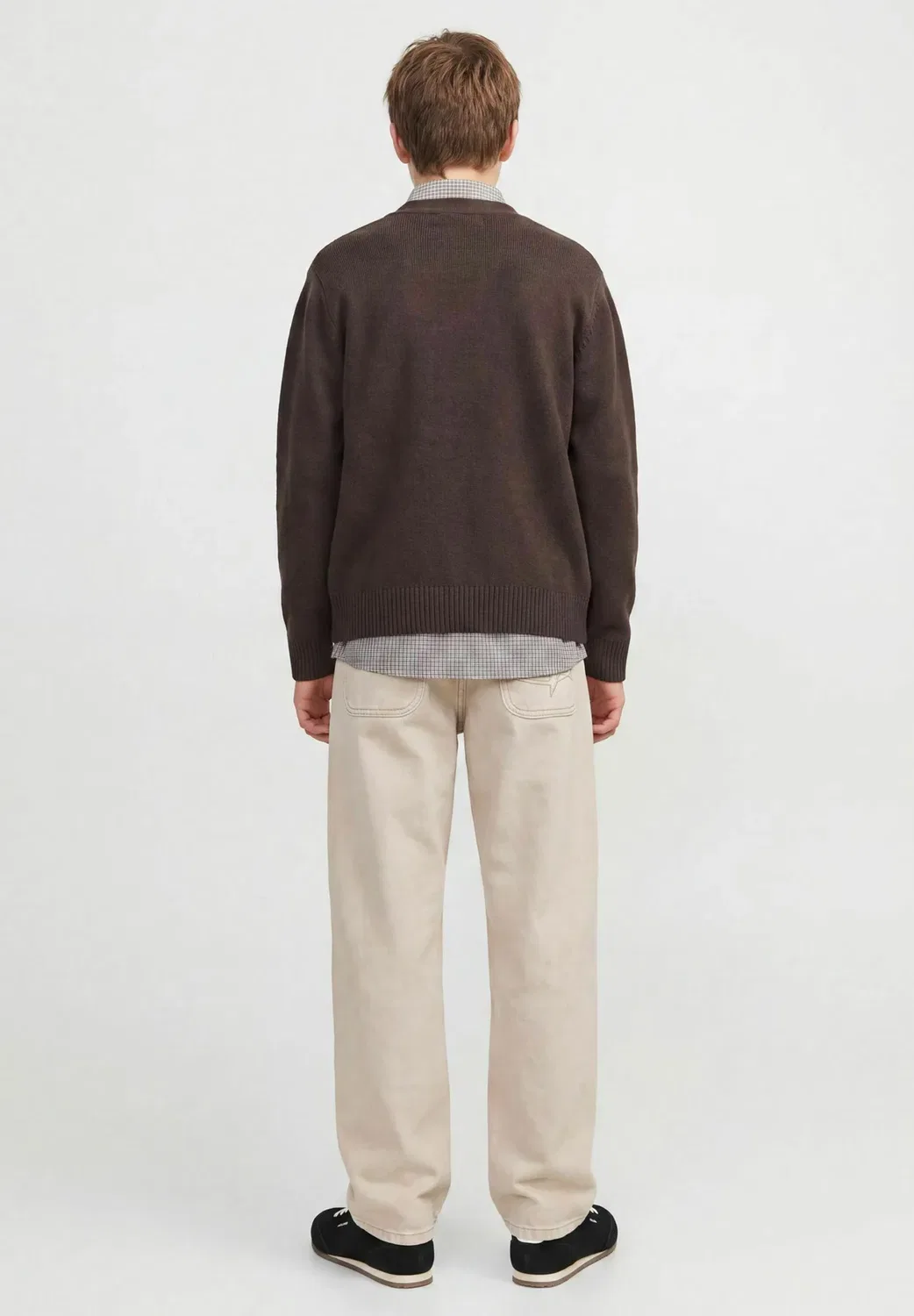 Брюки для мальчиков - свободный крой, джинсы Jack & Jones Junior, Pure Cashmere — фото 3