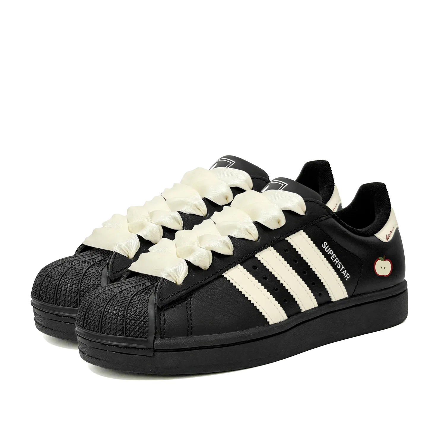 Детские кроссовки для скейтбординга с мысом-ракушкой Superstar 2 Adidas Originals, Black — фото 4