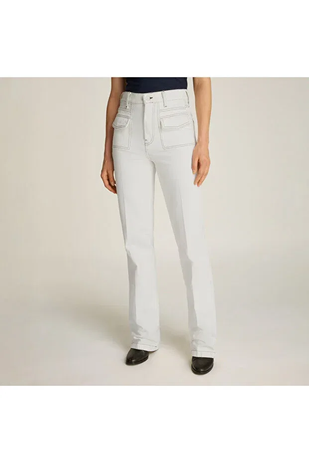 Женские джинсы с низкой посадкой Relaxed Bootcut HW CLR Tommy Hilfiger, White