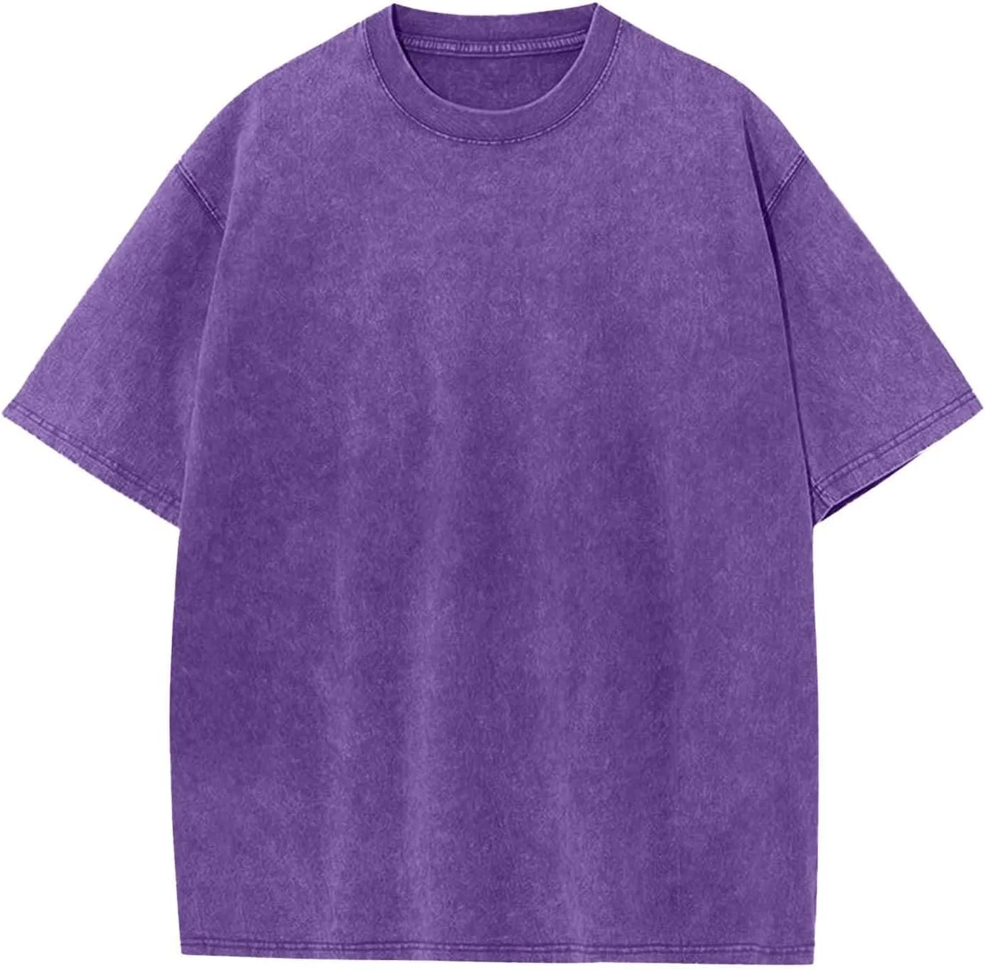 Мужская футболка оверсайз с кислотной стиркой, Purple