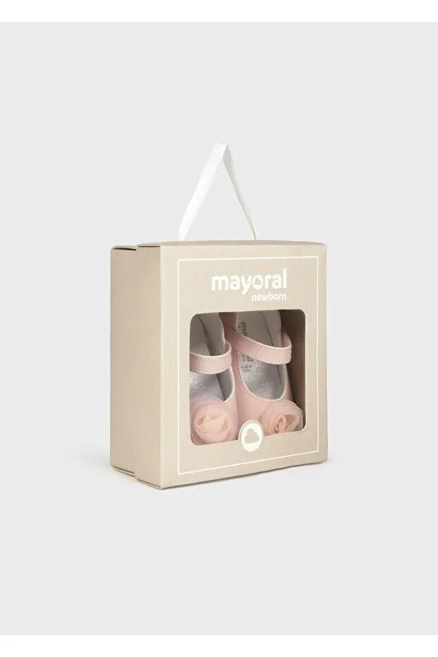 Детские пинетки для девочек с цветочным принтом Mayoral, Pink — фото 4