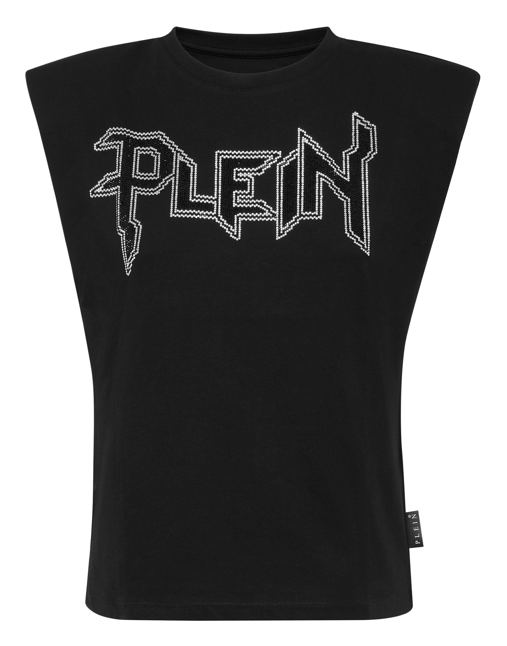 

Майка с подкладкой на плечах Iconic Plein PHILIPP PLEIN, черный