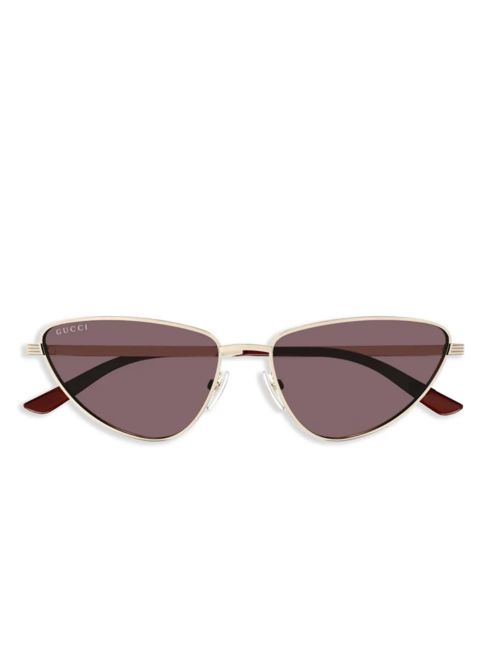 

Солнцезащитные очки в оправе 'кошачий глаз' Gucci Eyewear, золотой