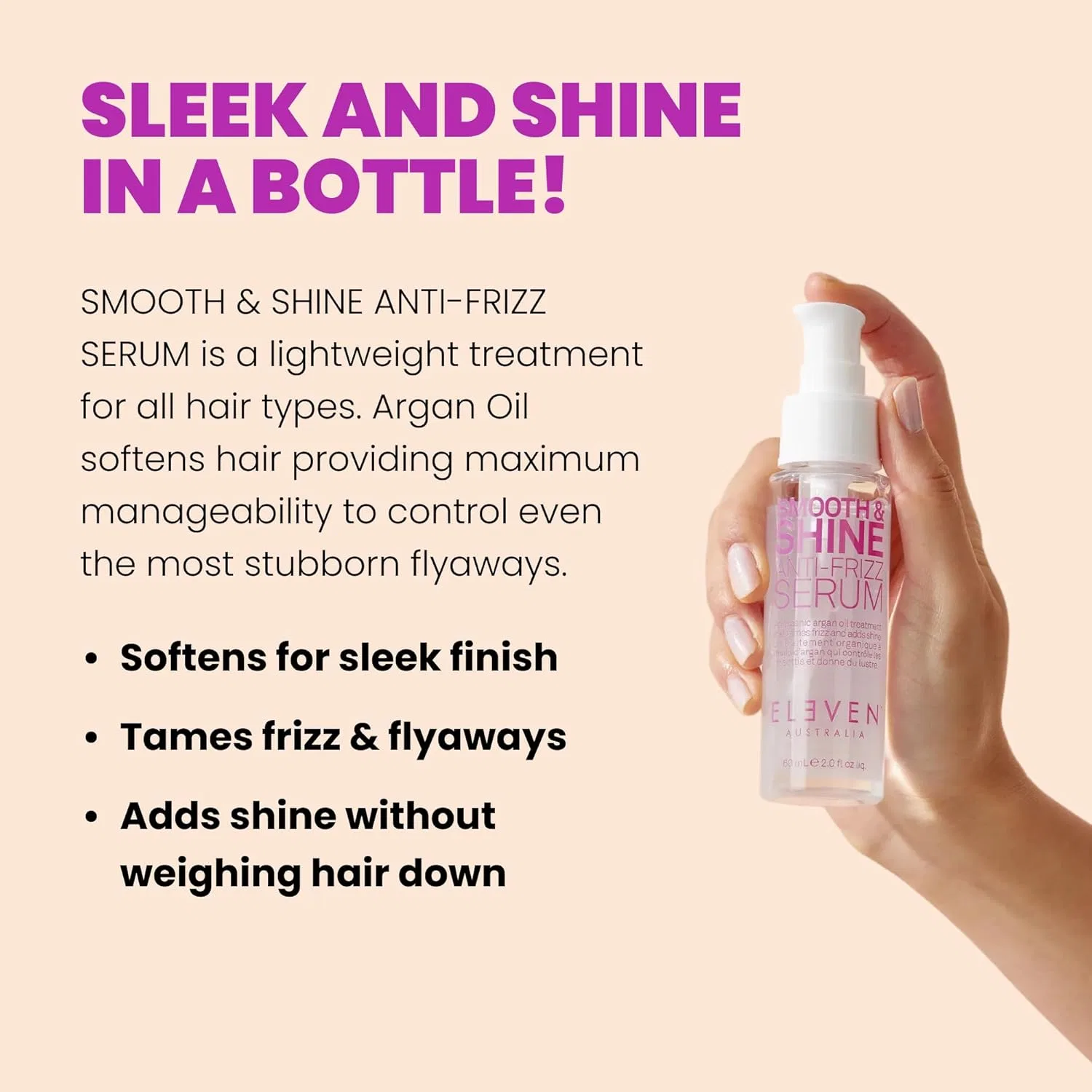 Сыворотка для разглаживания и блеска волос «Smooth & Shine Anti-Frizz» от ELEVEN AUSTRALIA Eleven Australia — фото 2