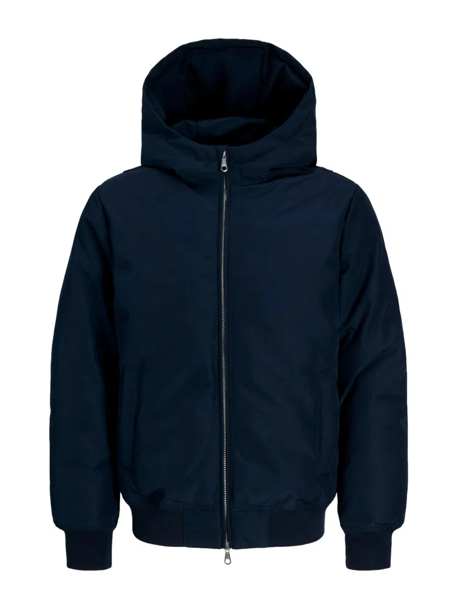 Детская межсезонная куртка Jack & Jones Junior 'Trace Collective' темно-синего цвета