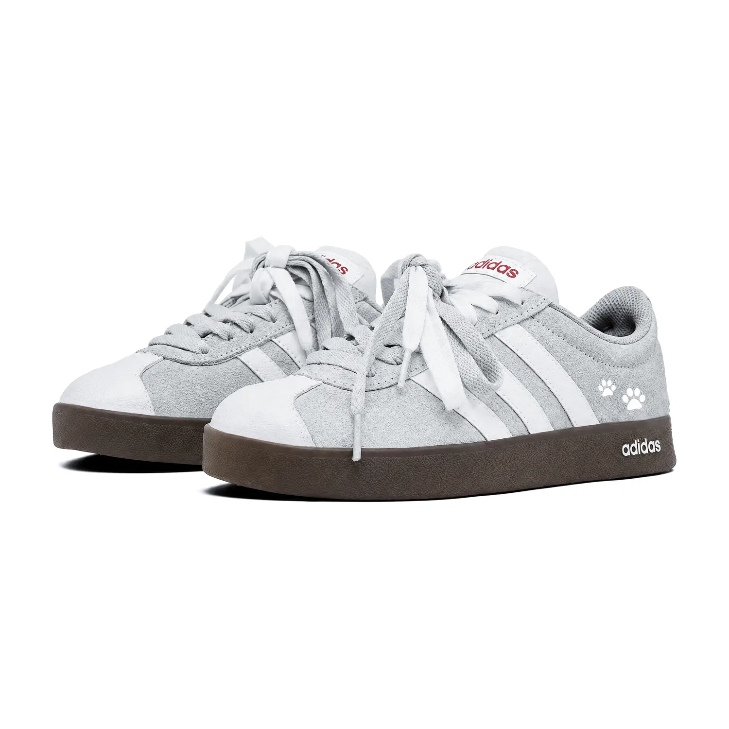 Детские кроссовки унисекс VL COURT 2.0 German Army Trainers Adidas, Light Gray — фото 4