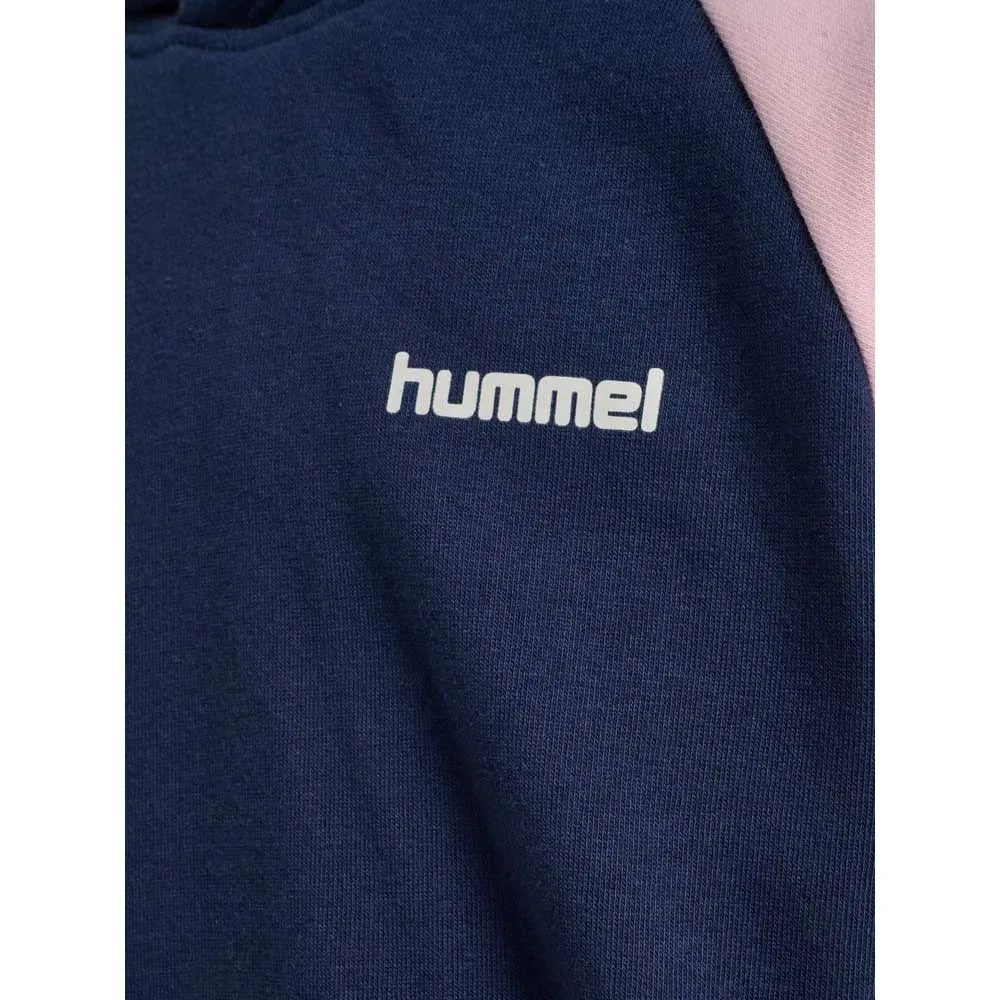 Худи свободного кроя Loose Blocked Hummel, синий — фото 4