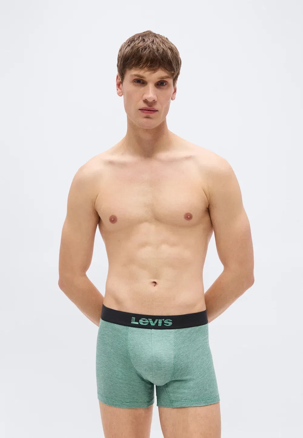 Мужские трусы-боксеры, комплект из 2 штук Levi'S, Green/Black