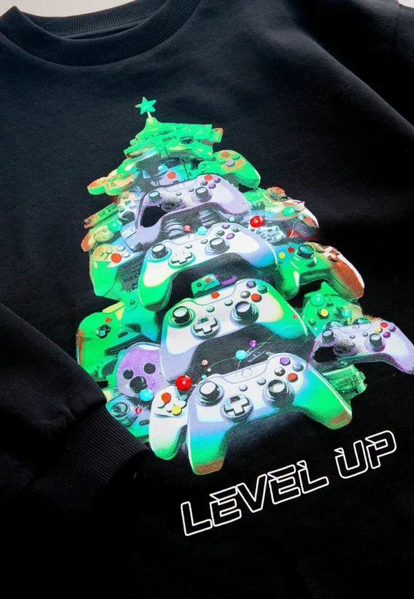 Футболка с принтом Christmas Next Heavyweight Controller, черный — фото 2