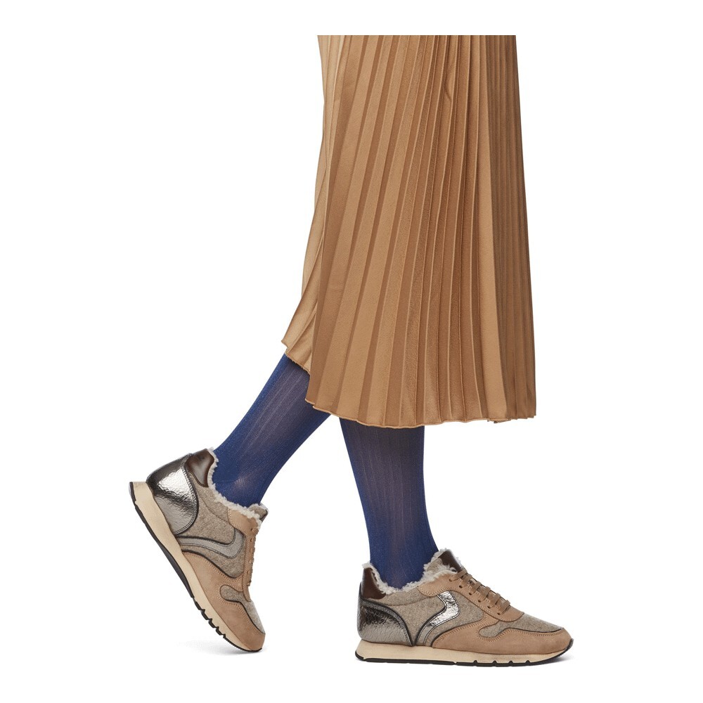 Кроссовки Voile Blanche Julia Fur, beige