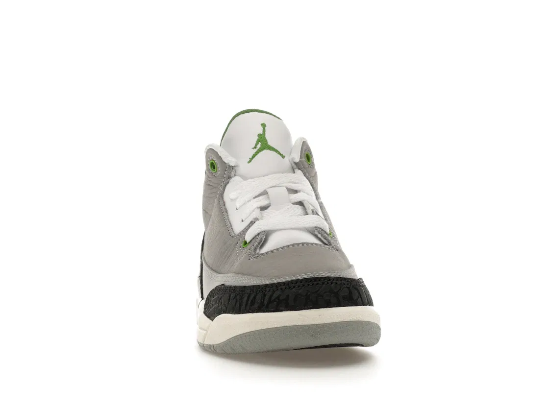 Детские кроссовки Lifestyle Jordan 3 Retro Chlorophyll Jordan, Light Smoke Grey/Chlorophyll-Black-White — фото 2