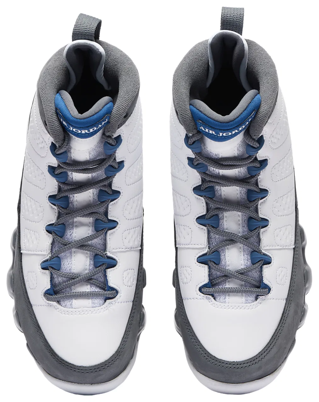 Кроссовки для мальчиков Jordan Retro 9, цвет White/Grey/Blue — фото 4