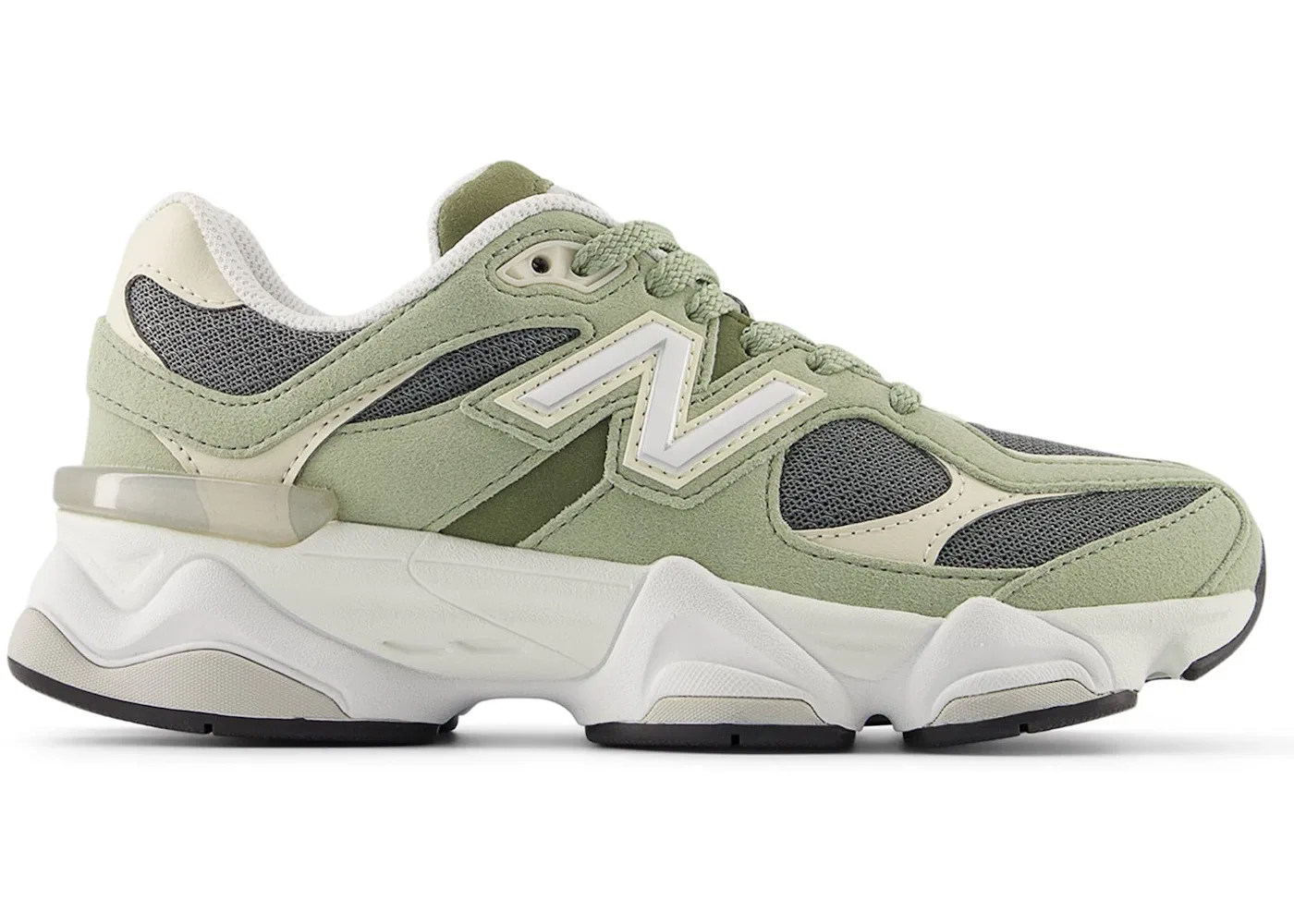 Детские кроссовки Lifestyle с принтом New Balance 9060 Lace, Garter Snake White