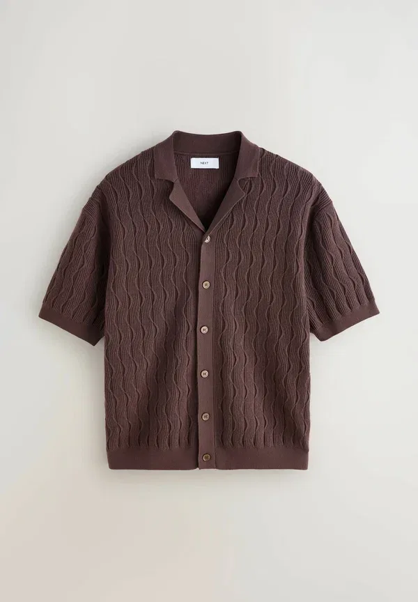 Комплект из 2 шорт Regular fit, текстурированный трикотаж, Next, коричневый, нейтральный — фото 4