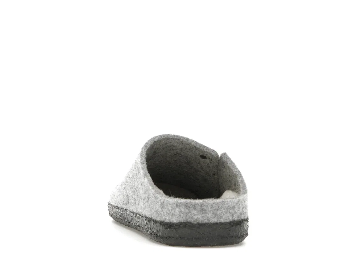 Детские клоги с овчиной Birkenstock Zermatt Shearling Clog, Light Gray — фото 4