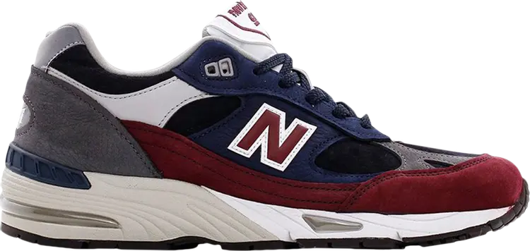 

Кроссовки New Balance 991 Made in England 'Navy Burgundy', красный