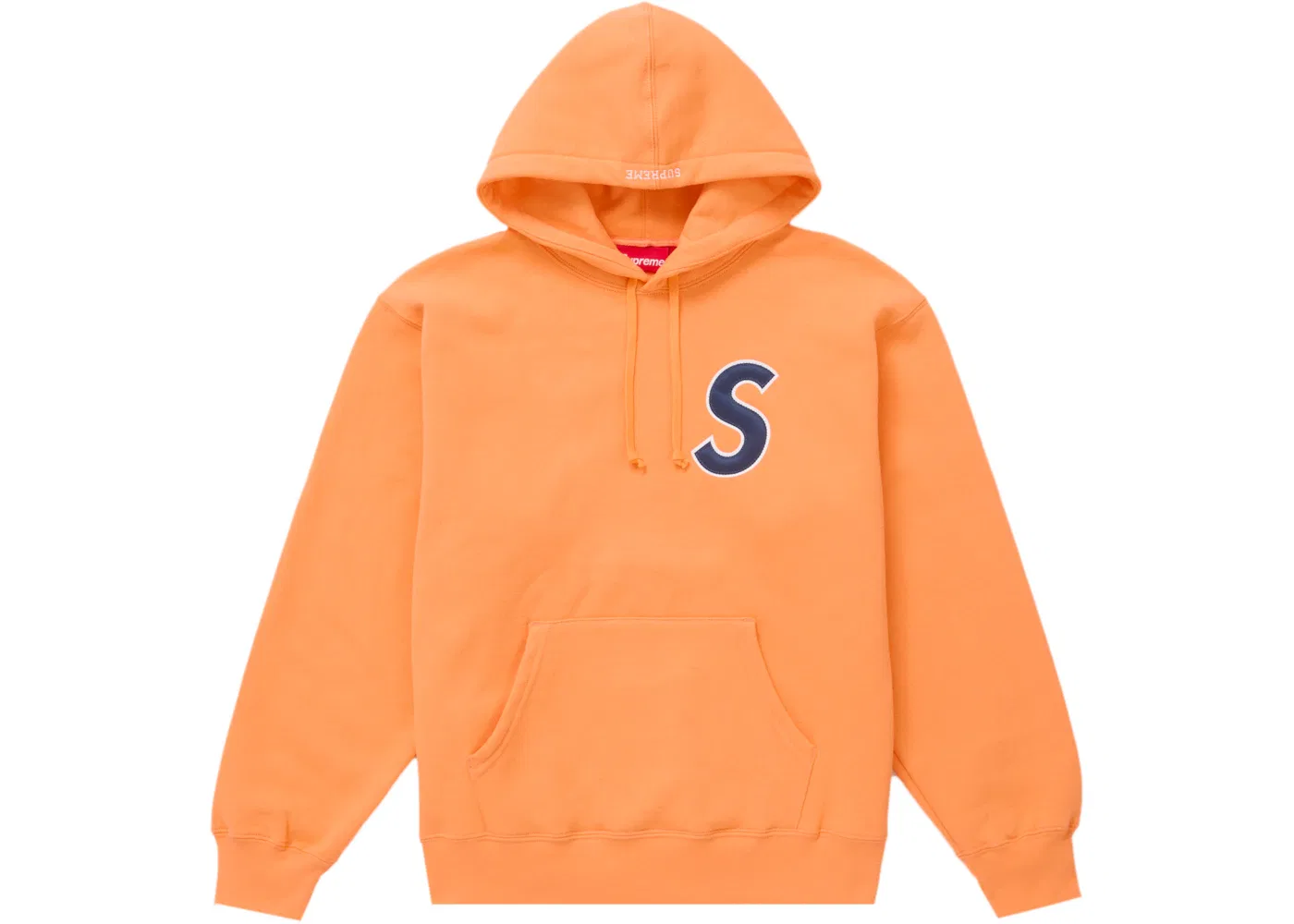 Мужская худи Supreme S Logo Hooded Sweatshirt (SS25) Supreme, Bright Orange