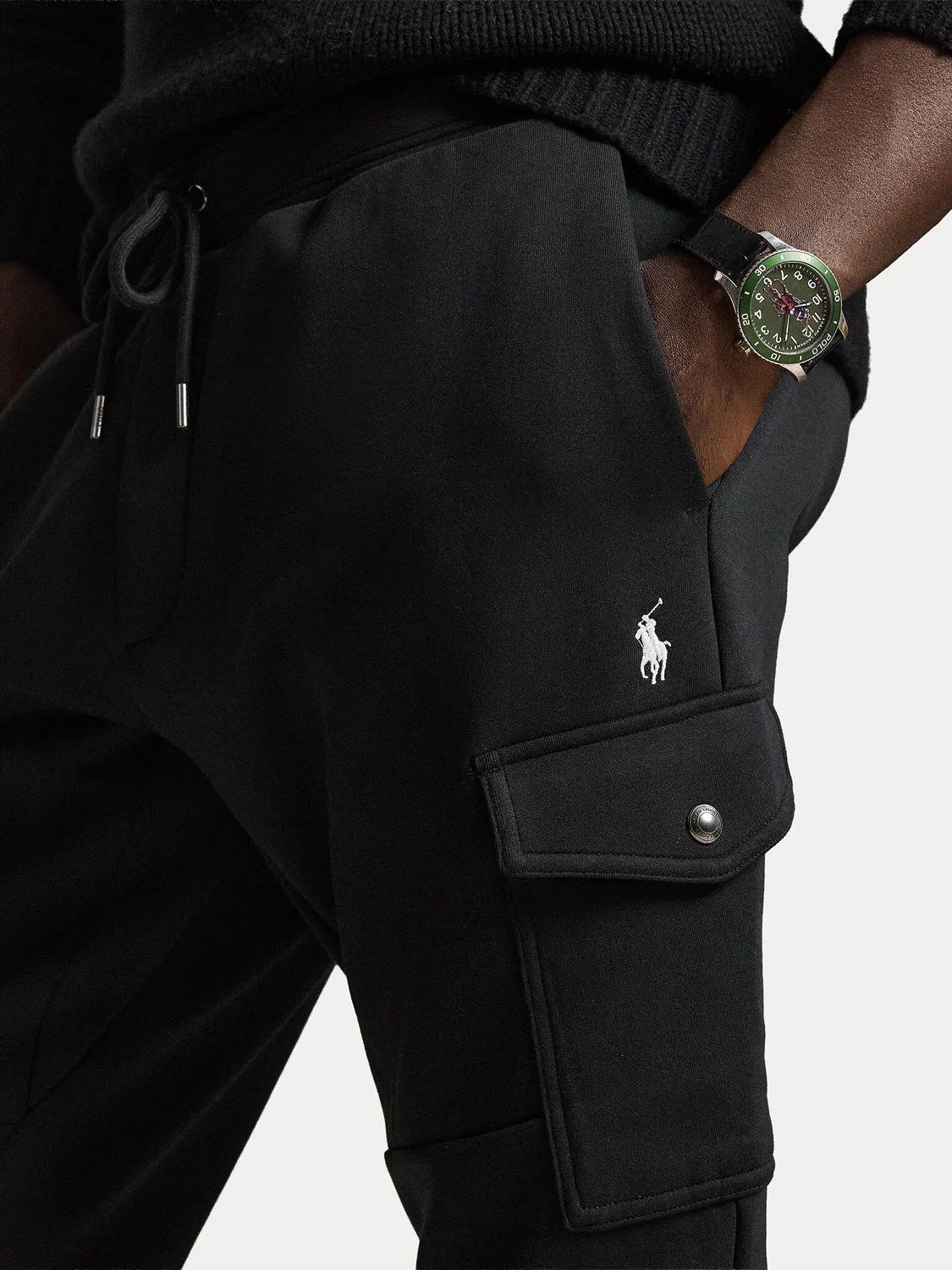 Мужские спортивные штаны стандартного кроя Polo Ralph Lauren, черный — фото 4