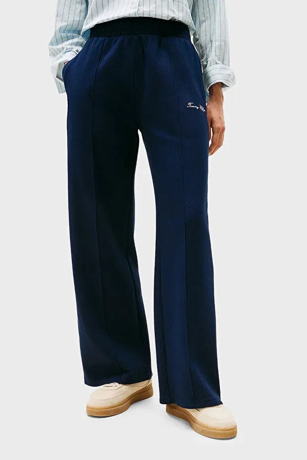 Женские хлопковые брюки Tommy Hilfiger, Navy Blue — фото 2