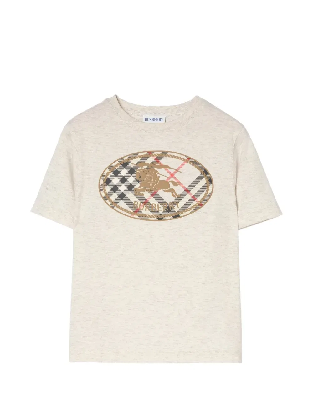 Футболка Check Knight Burberry Kids, бежевый